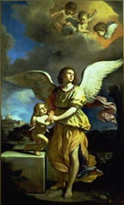 Guercino, Angelo custode, Fano, Pinacoteca Civica