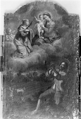 Madonna con Bambino in gloria con Sant' Isidoro Agricola e una Santa Martire