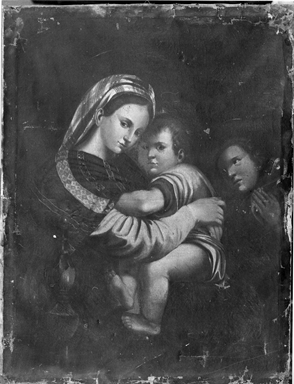 Madonna con Bambino e figura orante