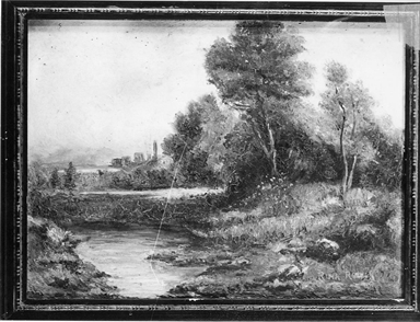 paesaggio con ruscello