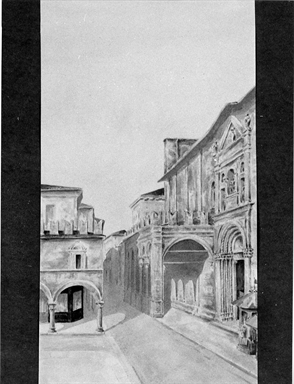 veduta di piazza del Popolo ad Ascoli Piceno