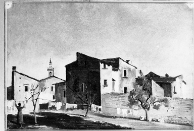 Le prime case della Piazzarola