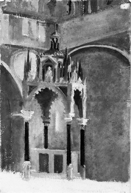 veduta del ciborio del Duomo di Ascoli Piceno
