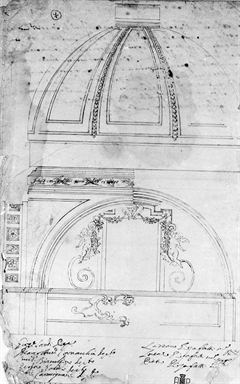 progetto di decorazione per la cupola della chiesa di San Filippo Neri di Ascoli Piceno