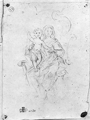 Madonna con Bambino in trono; Pietà