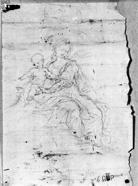 Madonna con Bambino; San Filippo Neri in adorazione di Cristo crocifisso