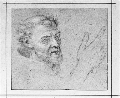 testa di Santo; Santo morente; putti