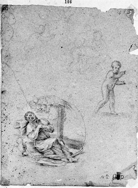 testa di Santo; Santo morente; putti