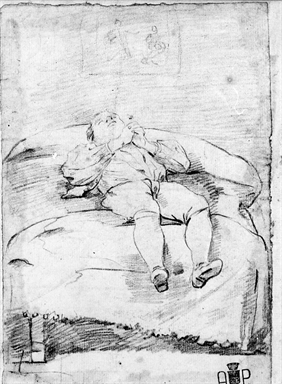 fanciullo disteso sul letto