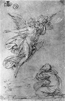 Apparizione di un angelo a Sant'Antonio Abate