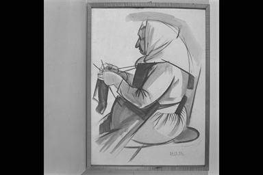 figura femminile seduta