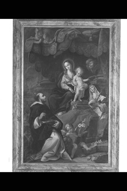 Madonna del Rosario con San Domenico e Santa Monica