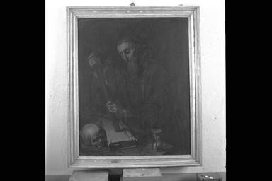 Santo francescano in meditazione