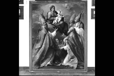 La Vergine appare ai quattro Santi protettori della città