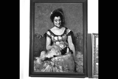 Ritratto di donna con cane