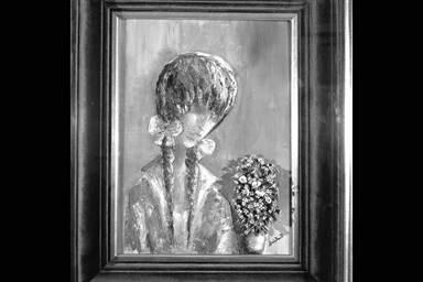 Ritratto di bambina con fiori