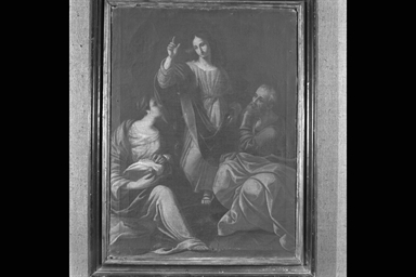 Gesù giovane benedicente con la Madonna e San Giuseppe