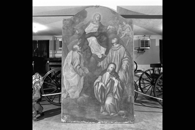 Madonna del Latte tra Sant'Andrea, San Bernardo e una Santa monaca