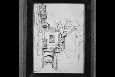 veduta di via degli Orti a Macerata