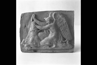 Vittoria alata con toro