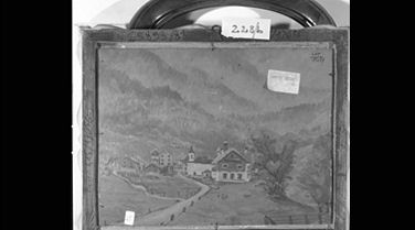 paesaggio montano// paesaggio montano con chiesa