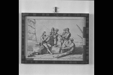 Marinari sul molo di Napoli ascoltando l'Istoria di Rinaldo
