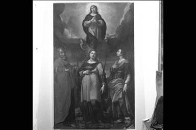 Santo adorante l'ostensorio