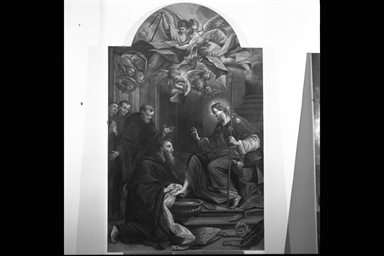 Sant'Agostino lava i piedi di Cristo