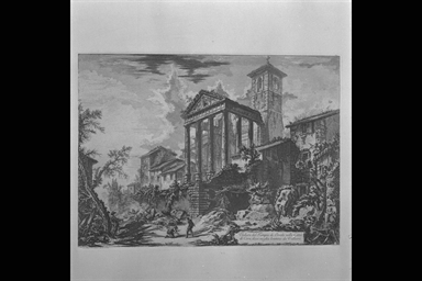 Veduta del Tempio di Ercole nella città di Cora