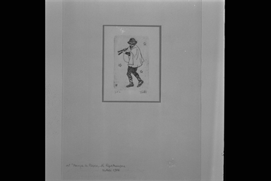 pastore che suona la cornamusa