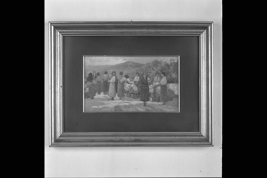 figure femminili al mercato dei fiori