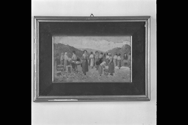 figure femminili al mercato della frutta