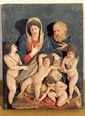 Sacra Famiglia con San Giovannino ed angeli