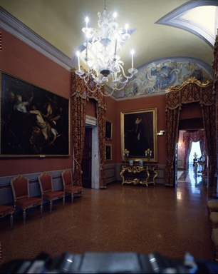 Veduta interna del Palazzo Arringo, sede della Pinacoteca Civica