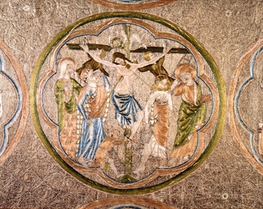 Cristo Pantocrator; Crocefissione; Madonna in trono con il Bambino; Pontefici