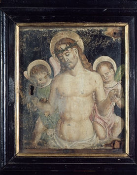 Cristo in pietà sorretto dagli angeli