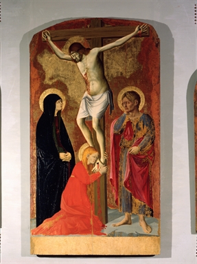 Crocifissione di Cristo con la Madonna