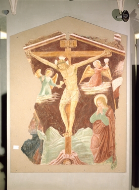 Crocifissione di Cristo con la Madonna, San Giovanni Evangelista e angeli della Passione