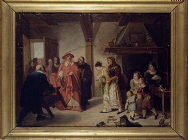 Il Cardinal Borromeo visita Lucia in casa del sarto