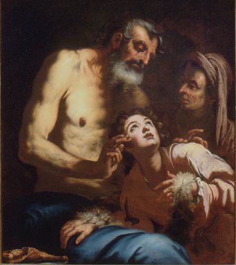 Isacco benedice Giacobbe