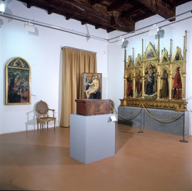 Veduta interna di Palazzo Manuzzini, sede della Pinacoteca "Tacchi-Venturi"