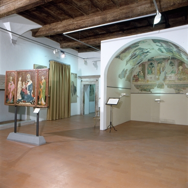 Veduta interna di Palazzo Manuzzini, sede della Pinacoteca