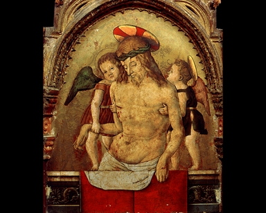 Cristo in pietà tra San Sebastiano e San Rocco