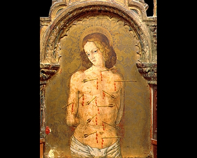 Cristo in pietà tra San Sebastiano e San Rocco