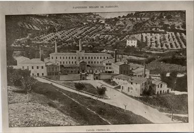 Veduta delle Cartiere di Fabriano (sec. XIX)