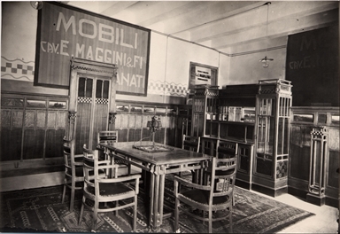 Recanati. Ditta Maggini. Mobili stile liberty