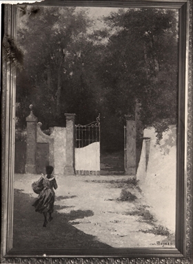 G. Baynes. Cancello di Villa Pucci a Firenze