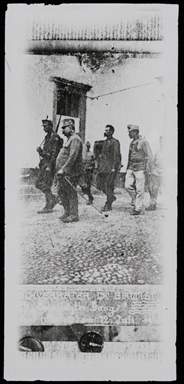 Cesare Battisti condotto al patibolo (da stampa tedesca)