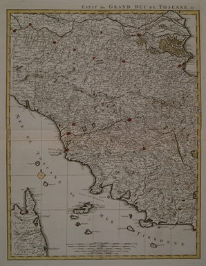 carta geografica della Toscana