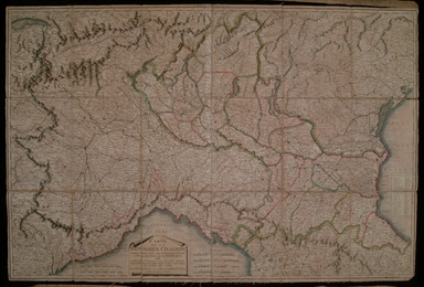 carta geografica della Repubblica Cisalpina